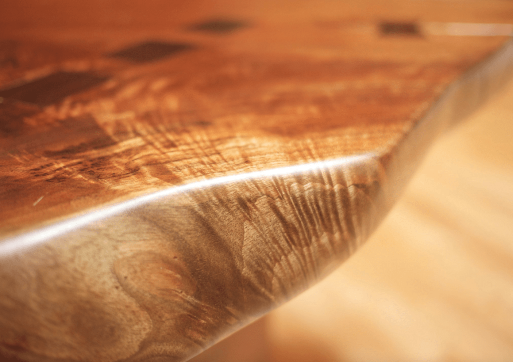 max closeup on walnut figure